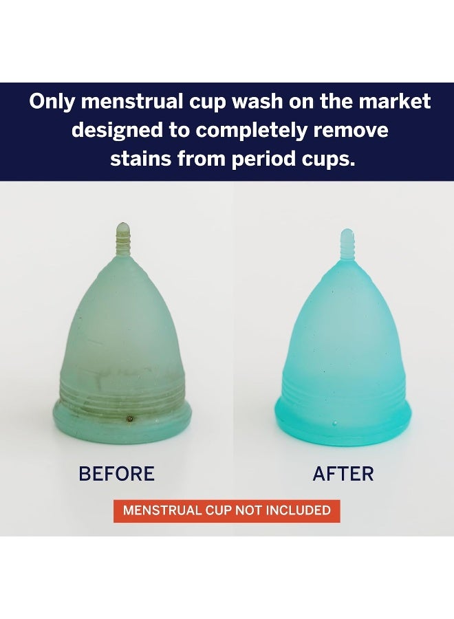 Pixie Cup Menstrual Stain Remover Wash - The Only Sterilizer Cleaner That Will Remove Stains On Your Reusable Menstrual Discs & Period Cups - Organic and Natural Ingredients - Image 2